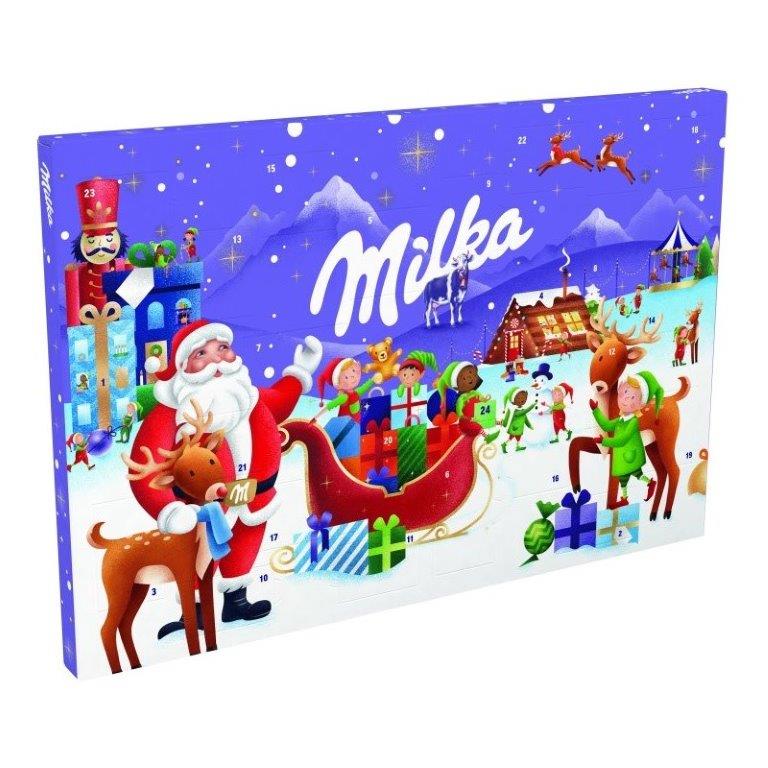Milka Advent Calendar Mix Of Milk Chocolate Cr