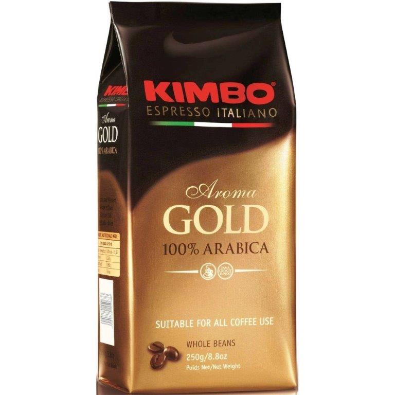 Kimbo Espresso Gold Arabica Coffee Beans 250g