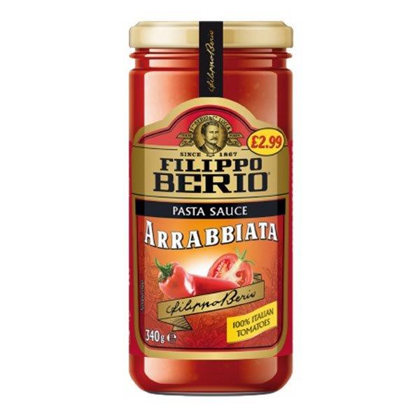 Filippo Berio Arrabbiata Pasta Sauce PM £2.99 340g