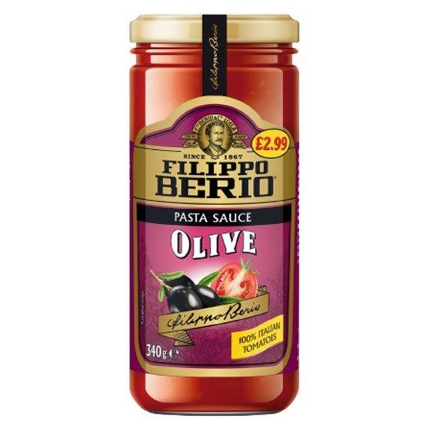 Filippo Berio Olives Pasta Sauce PM £2.99 340g