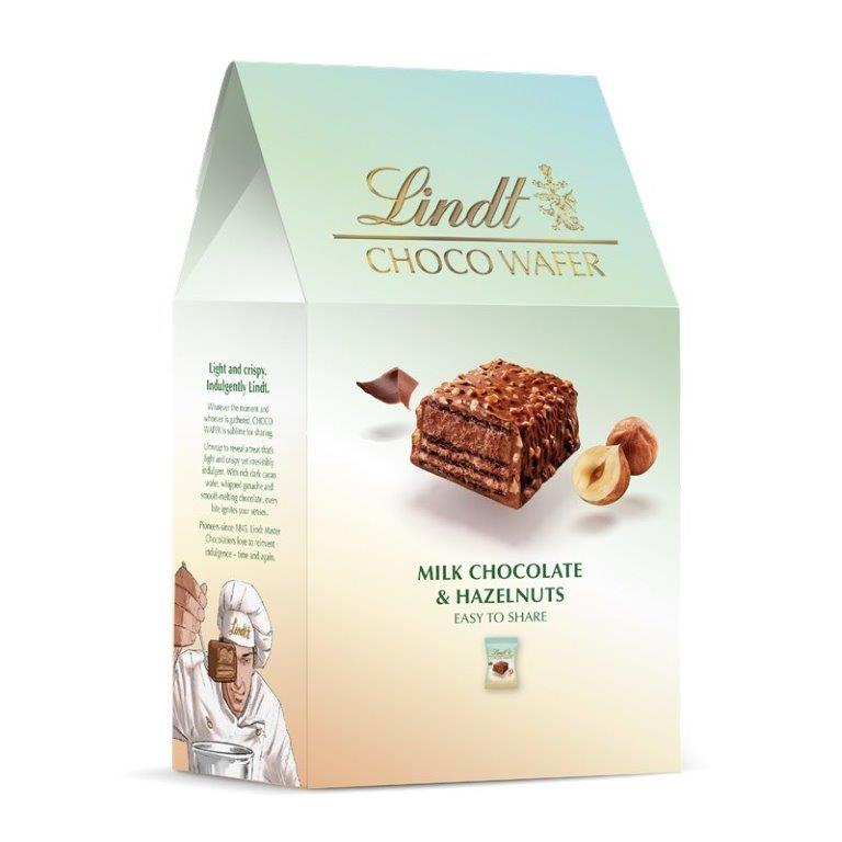 Lindt Milk Hazelnut Choco Wafer Sharing Box 135g