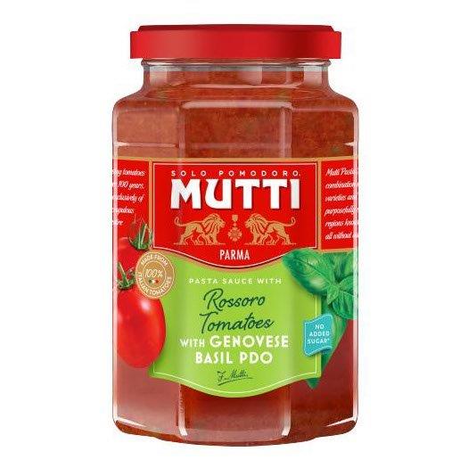 Mutti Tomato Pasta Sauce Basil Jar 400g