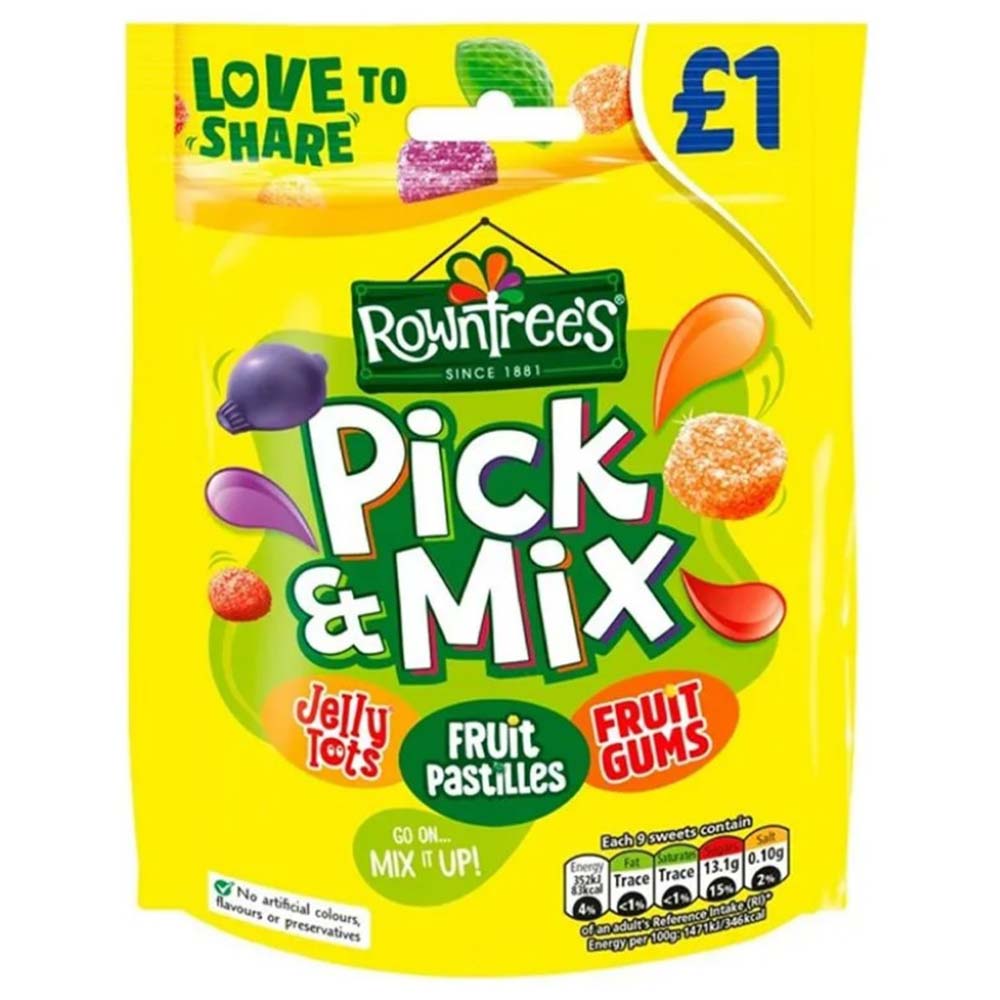 Rowntrees Bag Pick n Mix (Vegan) 120g PM £1 NEW