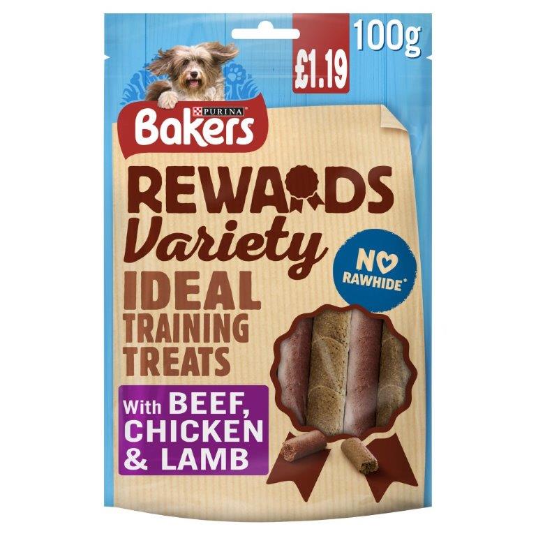 Bakers Dog Treats Mixed Rewards Variety PM £1.19 100g