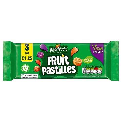 Rowntrees Fruit Pastilles 3pk PM £1.25 (3 x 42.8g) 128.4g