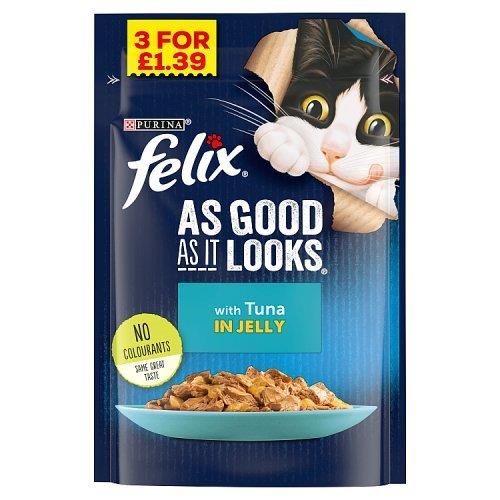 Felix As Good Looks & Tuna in Jelly 3 For PM £1.39 100g
