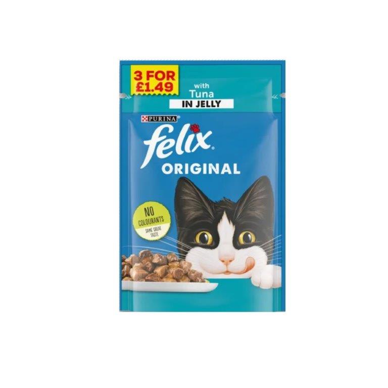Purina Felix Tuna In Jelly Pouch PM £1.49 100g