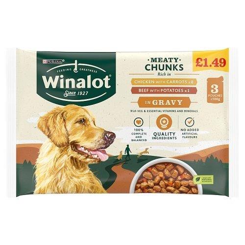 Winalot CIG Beef & Potatoes 3pk PM £1.49 (3x100g) 300g