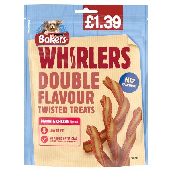Bakers Whirlers Bacon & Cheese PM £1.39 130g