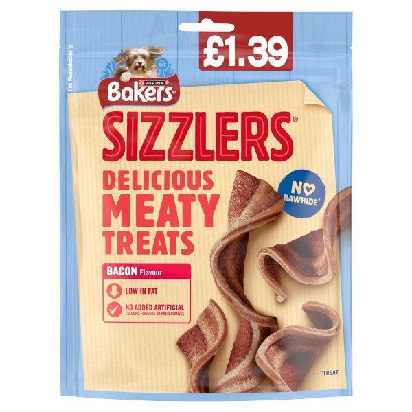 Bakers Sizzlers Bacon PM £1.39 90g