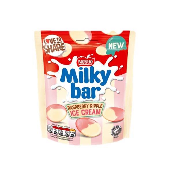 Milkybar Buttons Raspberry Ripple IC Pouch 86g NEW