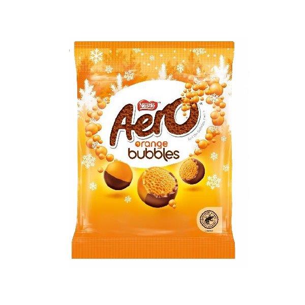 Aero Bubbles Orange Pouch Bag 70g NEW