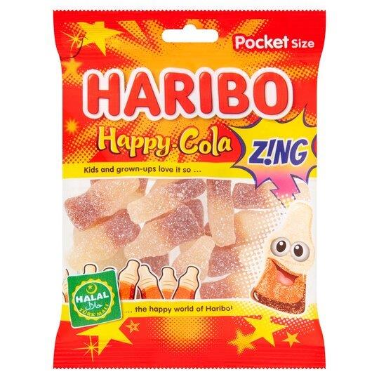 Haribo Halal Happy Cola Zing 100g NEW