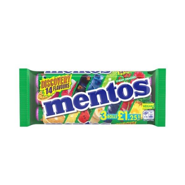 Mentos Rolls 3pk Discovery (3 x 38g) PM £1.25 NEW^
