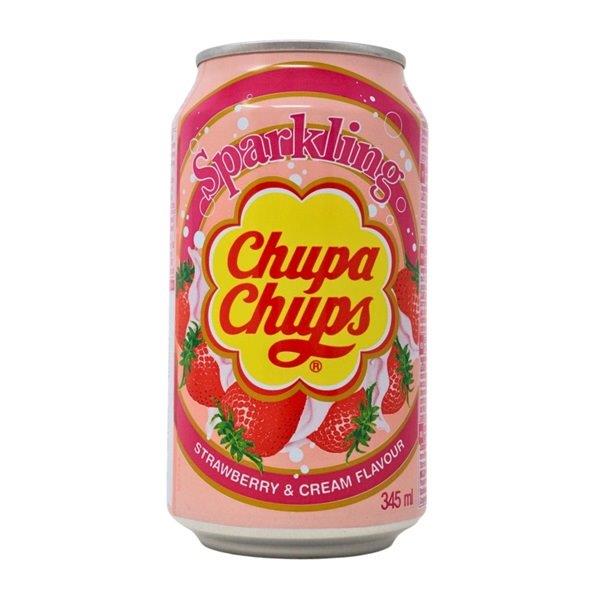 Chupa Chups Strawberry & Cream 345ml NEW
