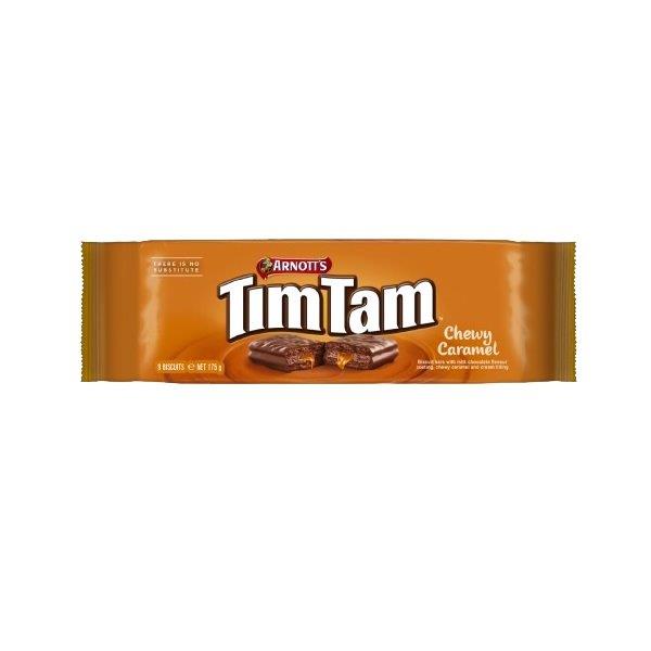Tim Tam Chewy Caramel Biscuits 163g NEW