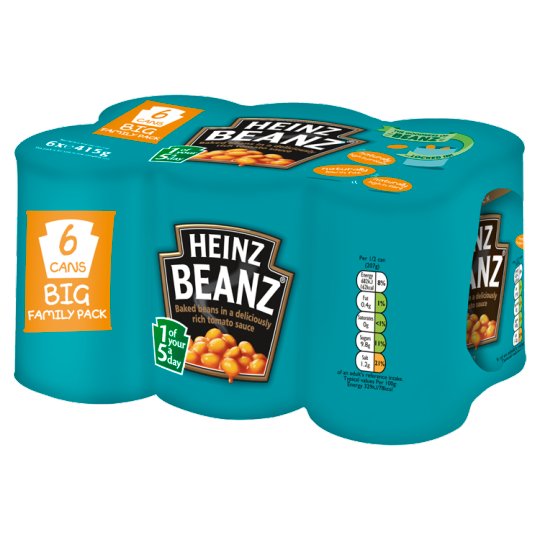 Heinz Baked Beans 6pk (6 x 415g)