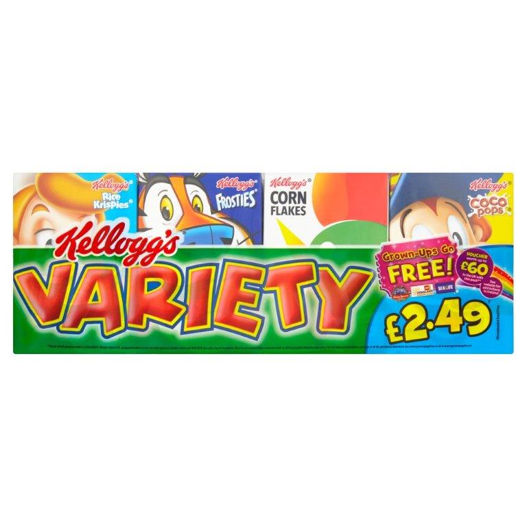 Kelloggs Variety 8s (8 x 23.75g) PM £2.49 (Kosher)