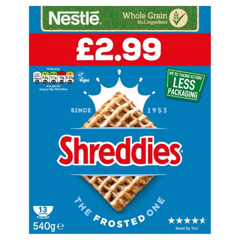 Nestle Frosted Shreddies 540g PM £2.99