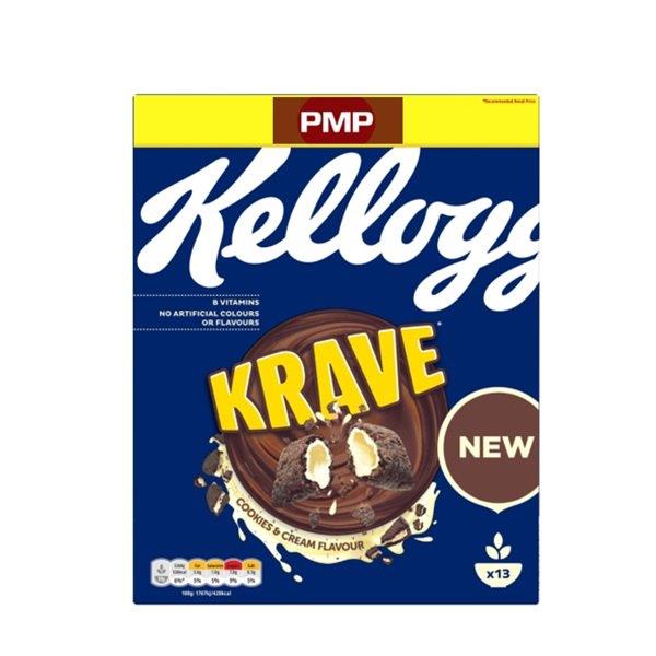Kelloggs Krave Cookies & Cream PM £3.49 375g