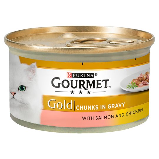 Gourmet Gold Chunkys In Gravy With Salmon & Chicken 85g