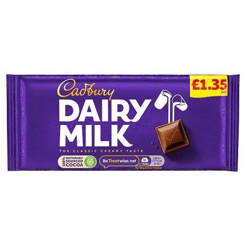 Cadbury Dairy Milk Block 95g PM £1