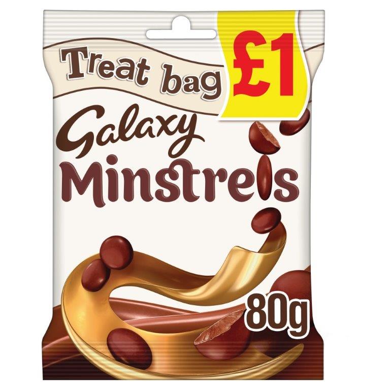 Galaxy Minstrels Treat Bag 80g PM £1