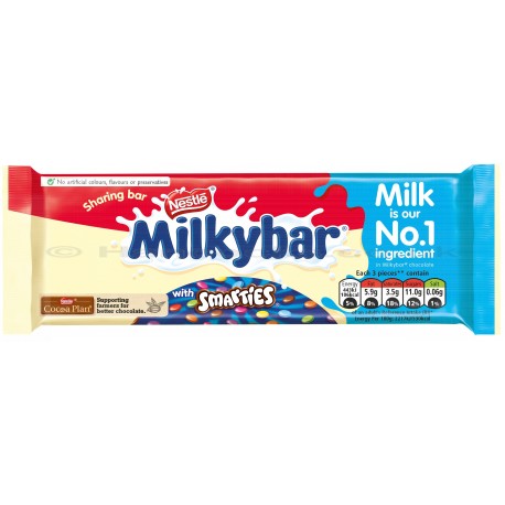 Milkybar Smarties Block 100g