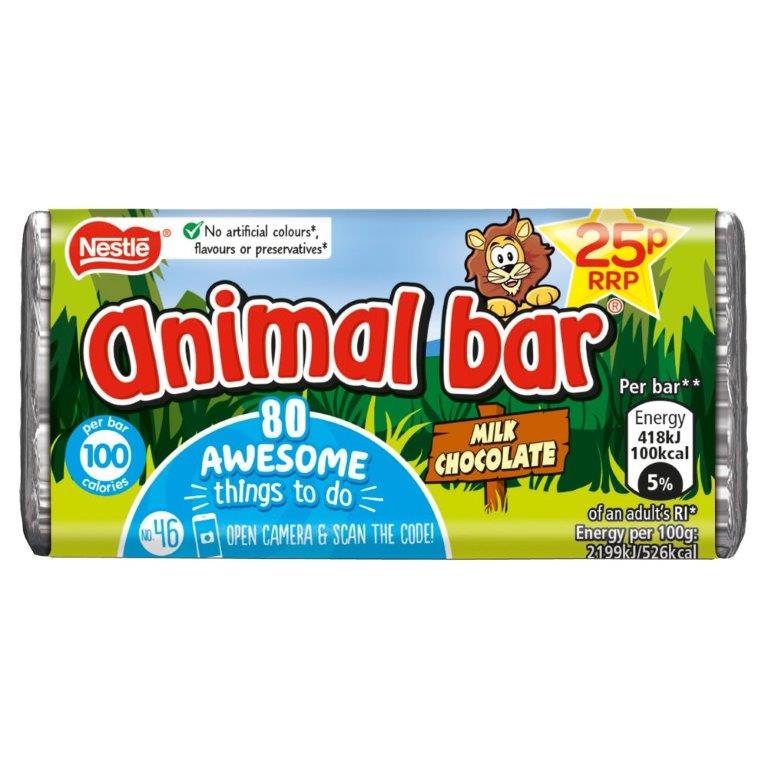 Animal Bar Milk Choc 19g PM 25p