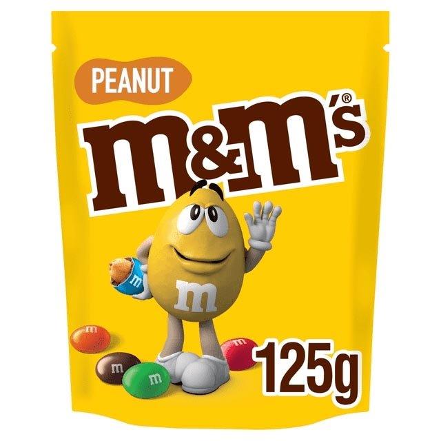 M&M's Large Pouch Peanut 125g