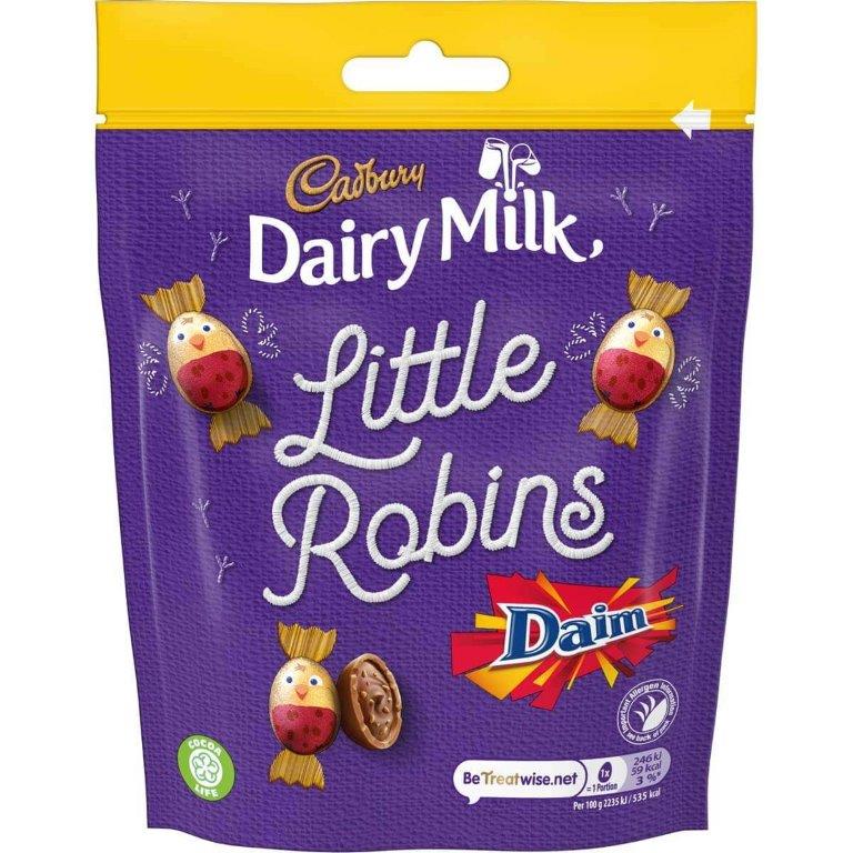 Cadbury Dairy Milk Little Robins Daim Pouch 88g