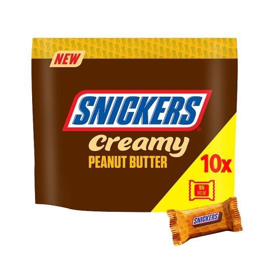 Snickers Creamy Peanut Butter 10pk Pouch (10 x 18.2g) NEW