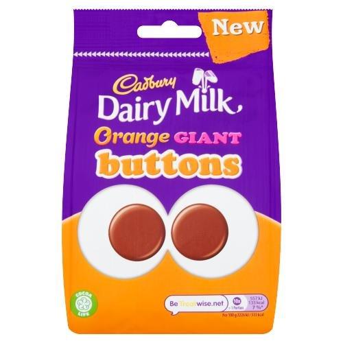 Cadbury Giant Buttons Orange Bag 119g NEW