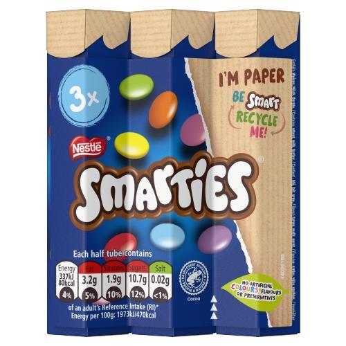 Smarties Hexatube 3pk (3 x 34g)