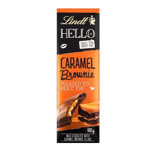 Lindt Hello Caramel Brownie 100g NEW