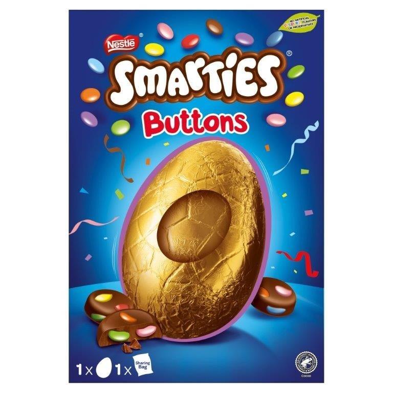 Smarties Buttons Milk Giant Egg 240g