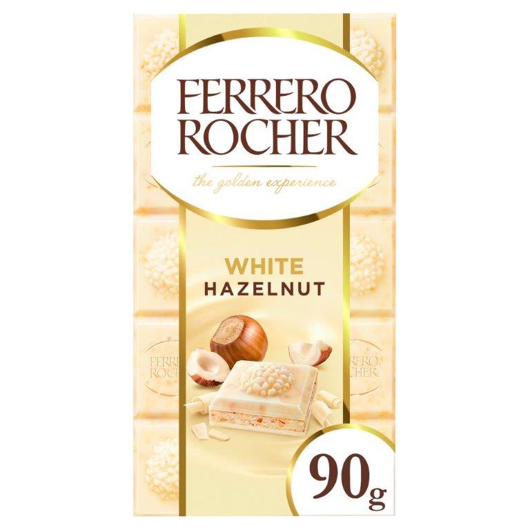 Fererro Rocher White Chocolate Tablet 90g NEW