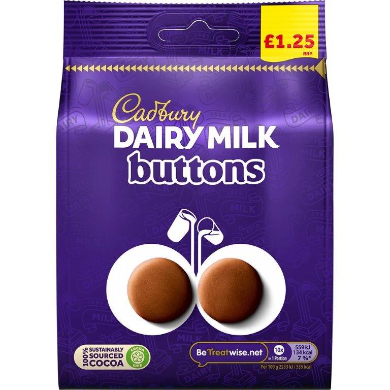 Cadbury Giant Buttons Bag 95g PM £1.25