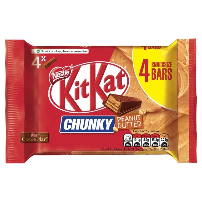 KitKat Chunky Peanut Butter 4pk (4 x 34g)