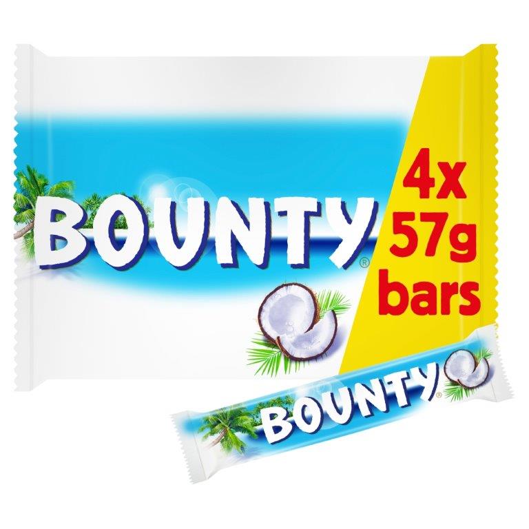 Bounty Twin 4pk (4 x 57g) NEW