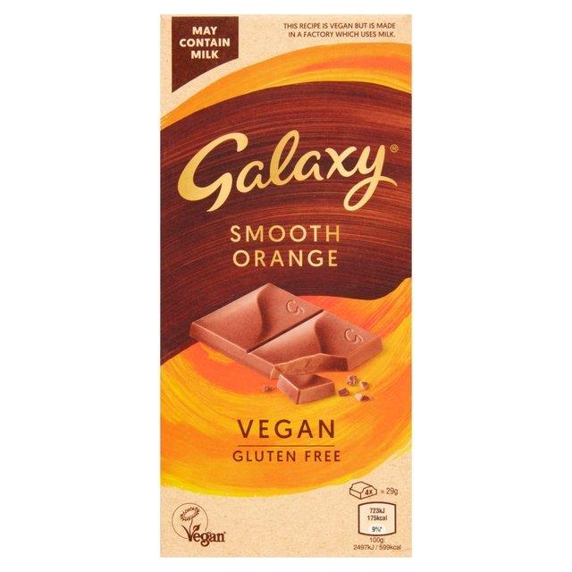 Galaxy Vegan Gluten Free Smooth Orange 100g NEW