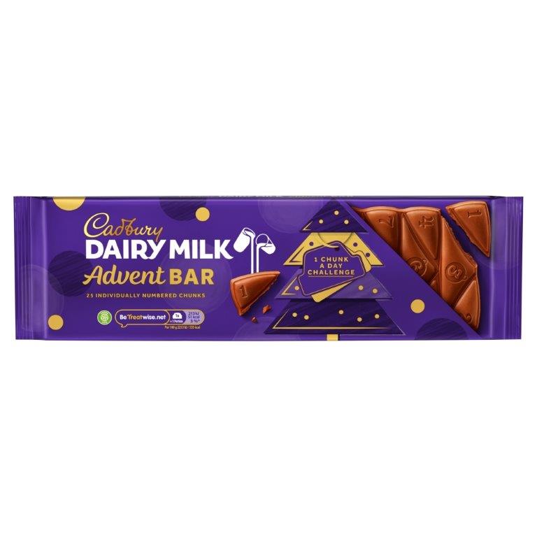 Cadbury Dairy Milk Advent Chocolate Bar 270g NEW