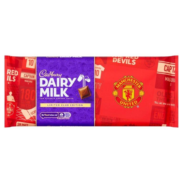 Cadbury Dairy Milk Teams Manchester United 360g NEW