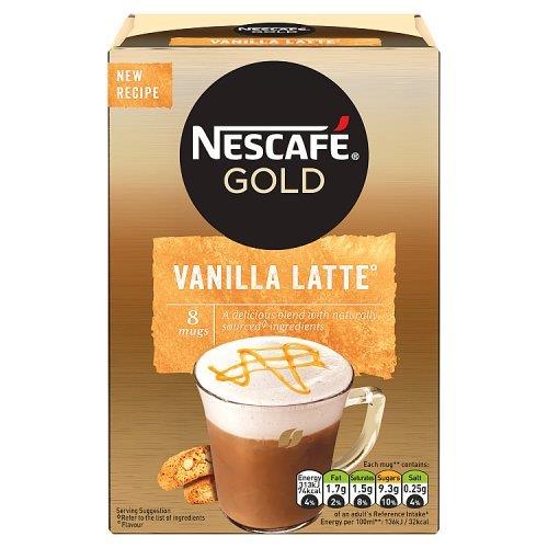 Nescafe Sachets Gold Latte Vanilla 8's (8 x 18.5g)