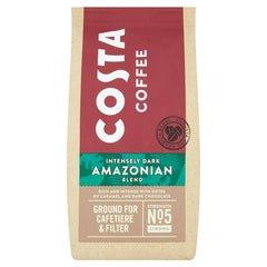 Costa Coffee Dark Amazonian Blend Beans 200g NEW