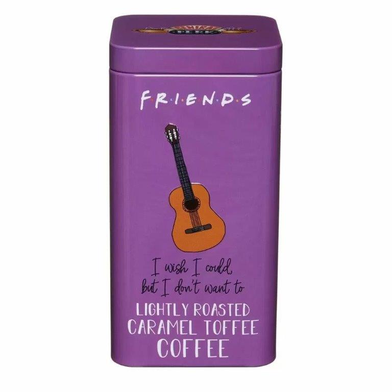 Friends Tin Lightly Roasted Caramel Coffee 100g NEW