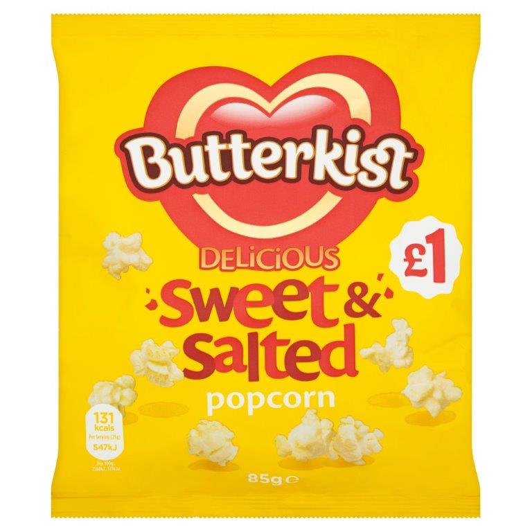Butterkist Popcorn Sweet & Salted 85g PM £1