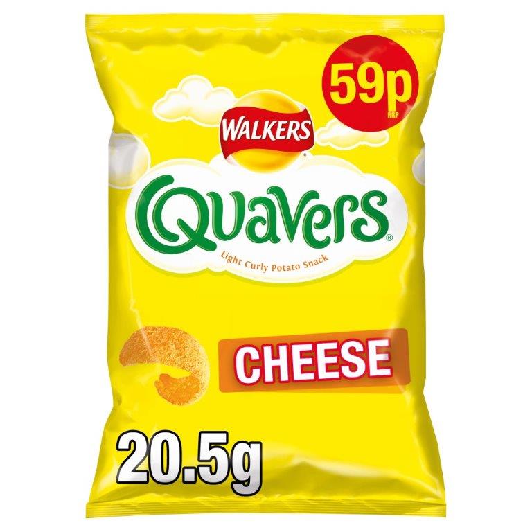 Walkers Crisp Quavers Cheese 20.5g PM 59p
