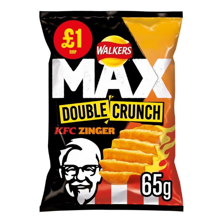 Walkers Max KFC Double Crunch Zinger 65g PM £1 NEW