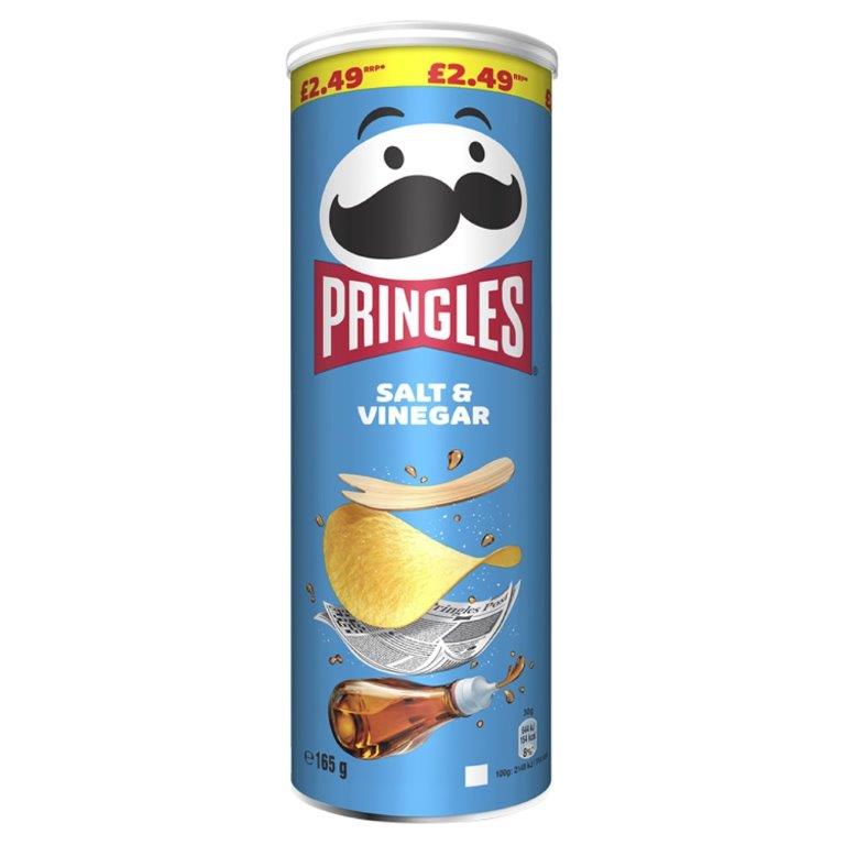 Pringles 165g Salt & Vinegar PM £2.49 NEW